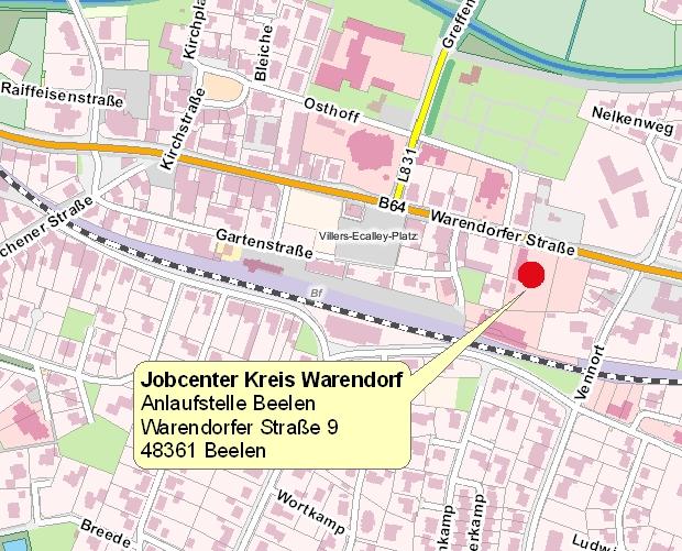 Anfahrtskarte Beelen